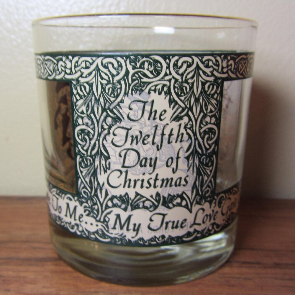 12 oz vintage Houze days 10/11/12 Peek-a-Boo 12 days of Christmas DOF (W4444)